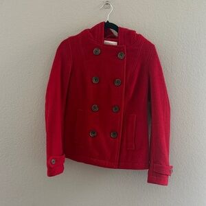 Red Pea Coat
